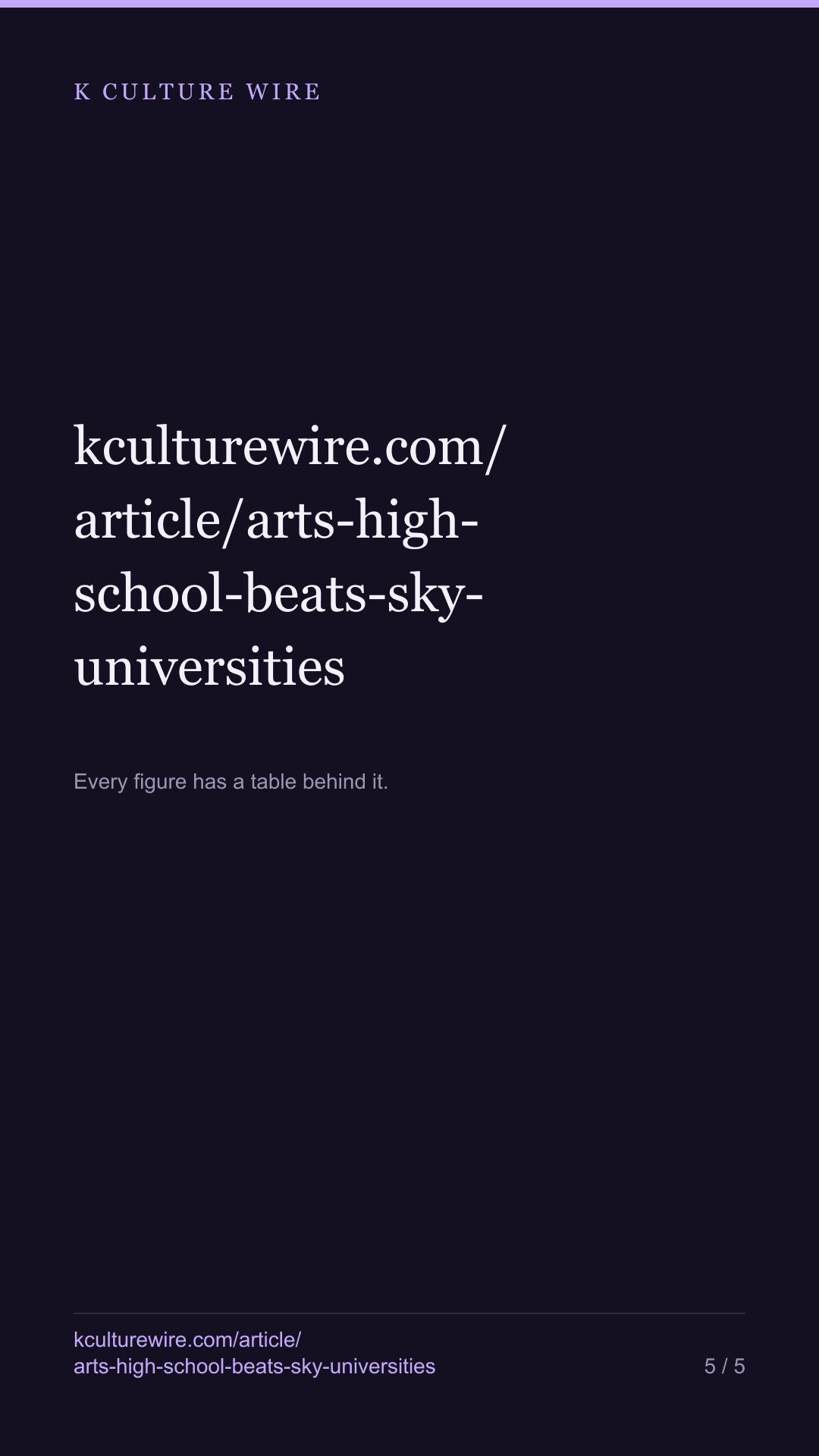 One Seoul arts high school crosses more languages than SKY combined — tall card 5 of 5