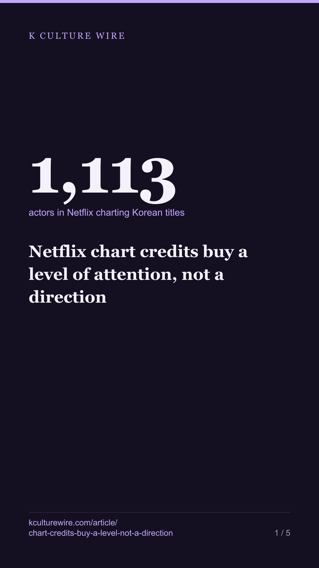 Netflix chart credits buy a level of attention, not a direction — tall card 1 of 5