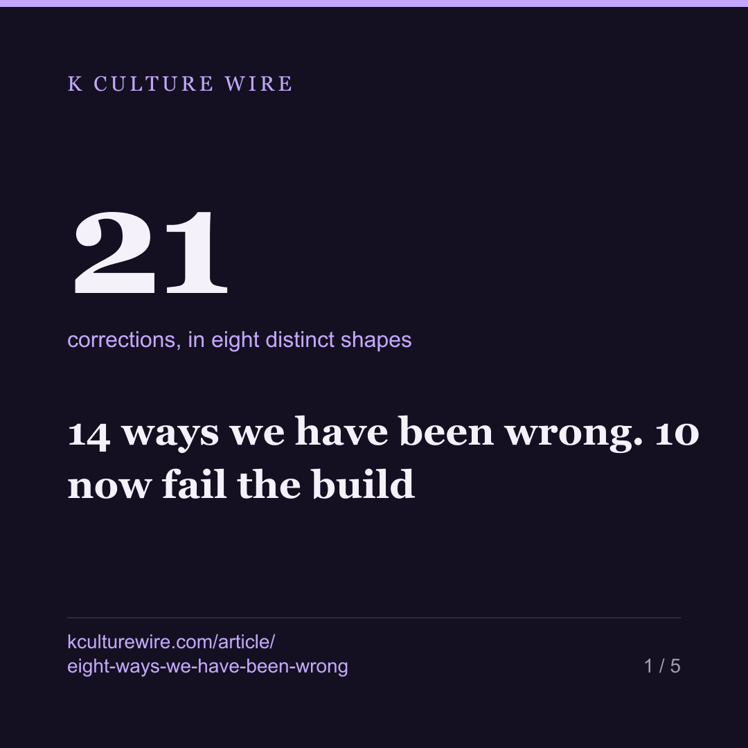 14 ways we have been wrong. 10 now fail the build — card 1 of 5