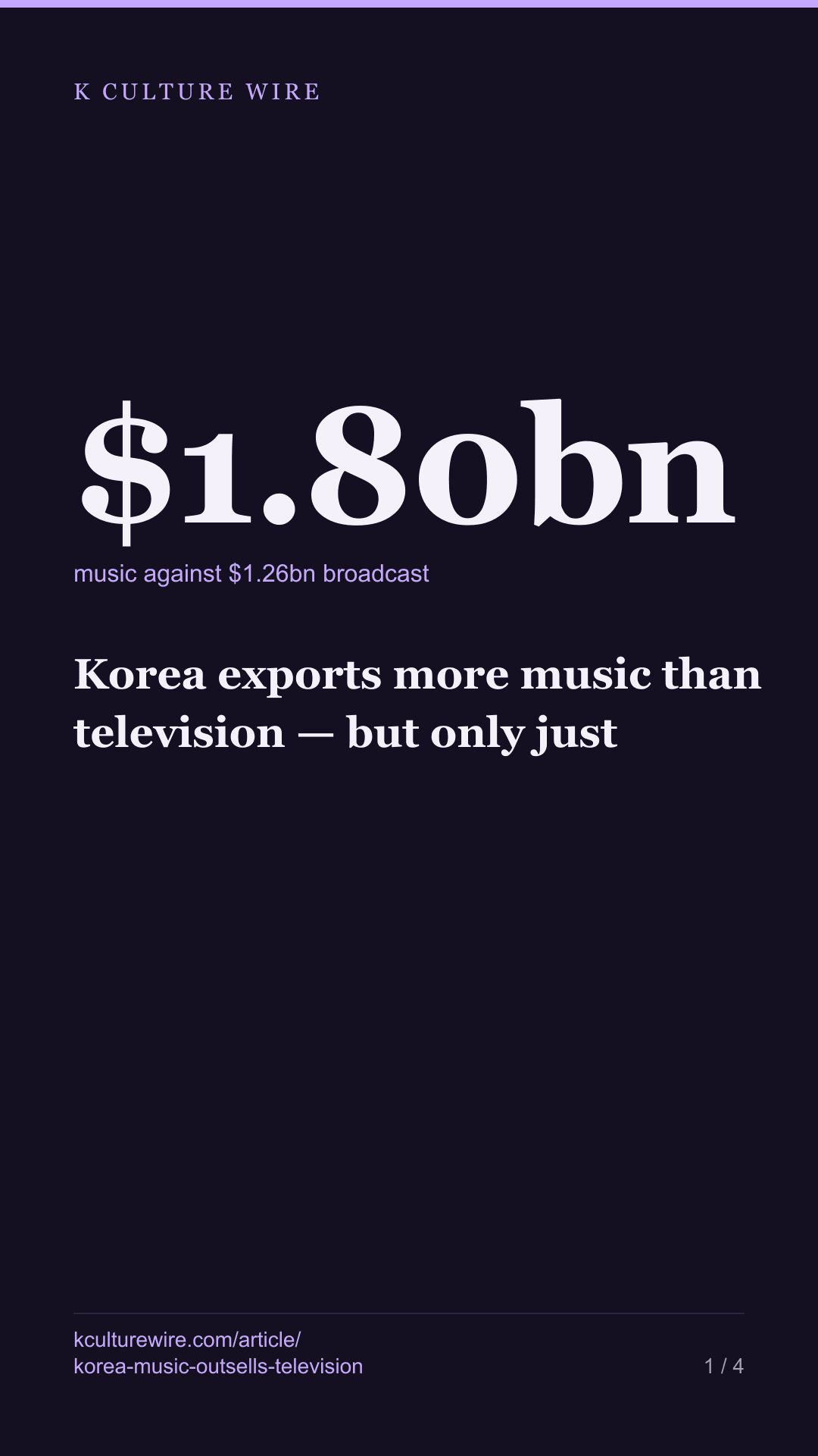 Korea exports more music than television — but only just — tall card 1 of 4