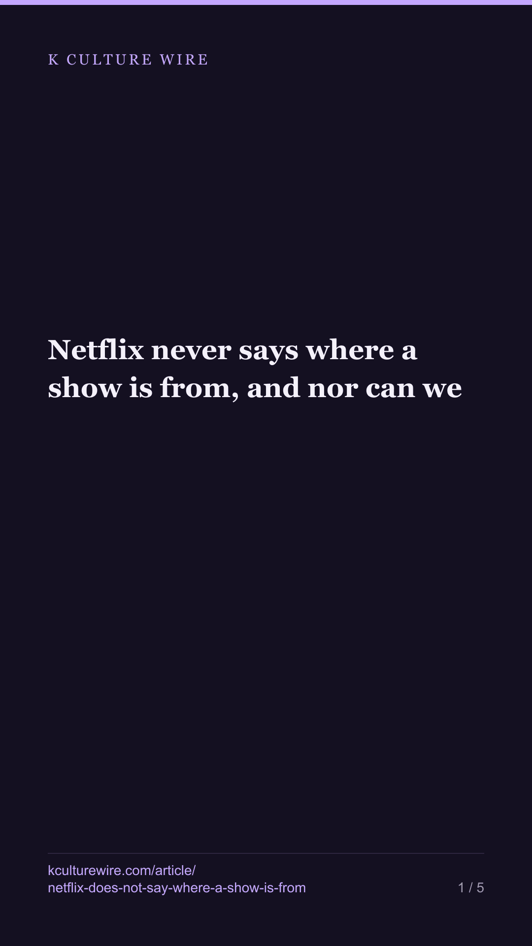 Netflix never says where a show is from, and nor can we — tall card 1 of 5