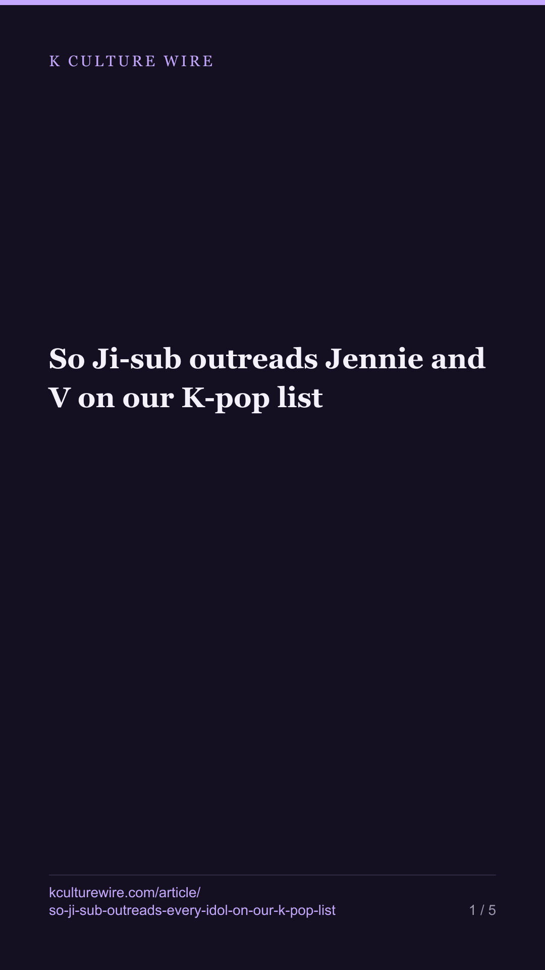 So Ji-sub outreads Jennie and V on our K-pop list — tall card 1 of 5