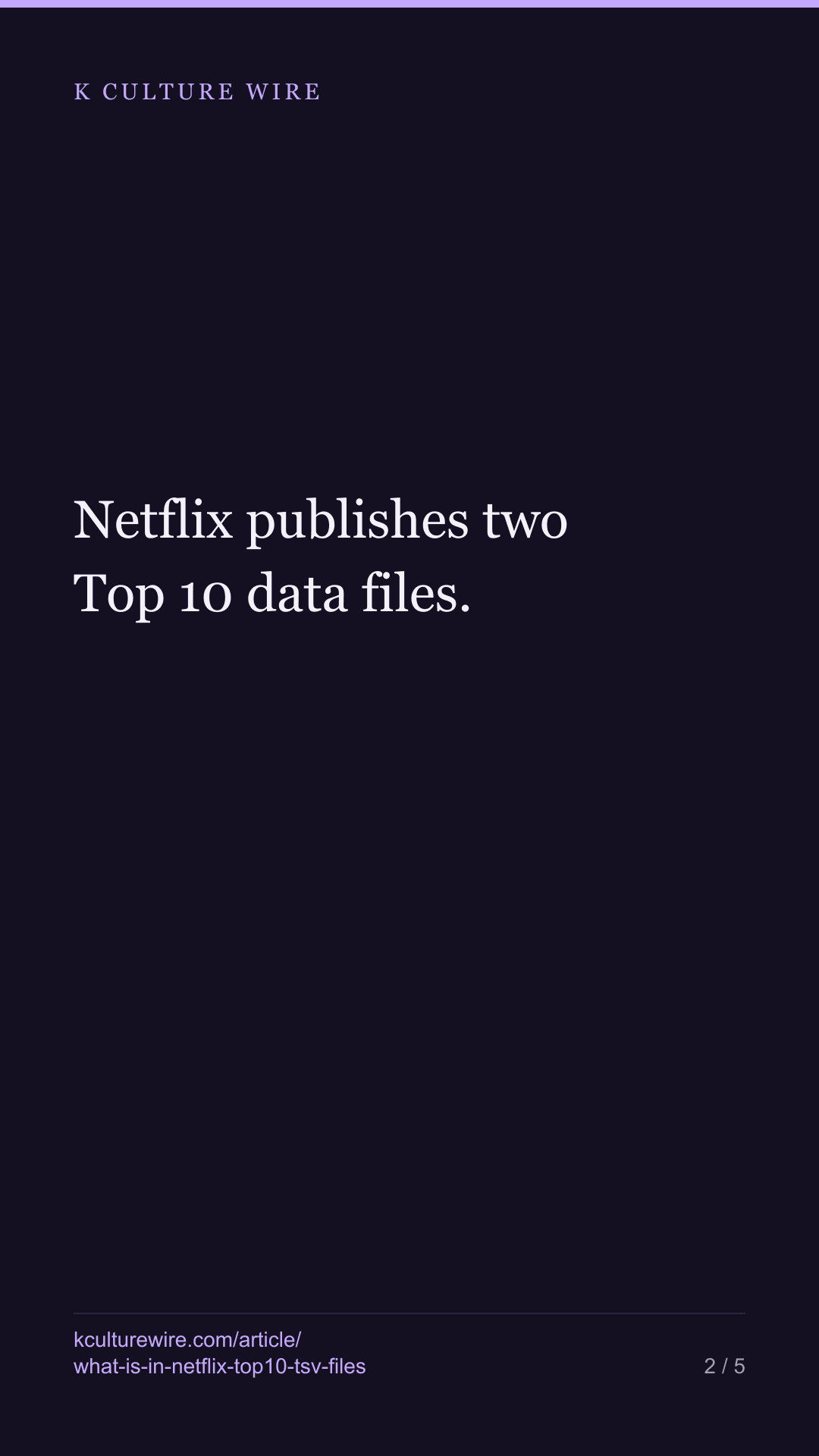 What is actually inside Netflix's Top 10 .tsv files — 501,040 rows, 94 countries, 269 weeks — tall card 2 of 5